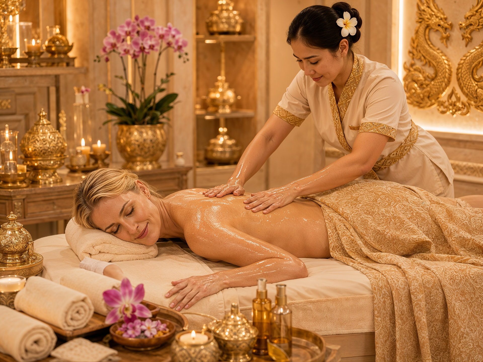 Thai Full Body Massage with Oil at Thai Smile Massage & Spa, Carlisle